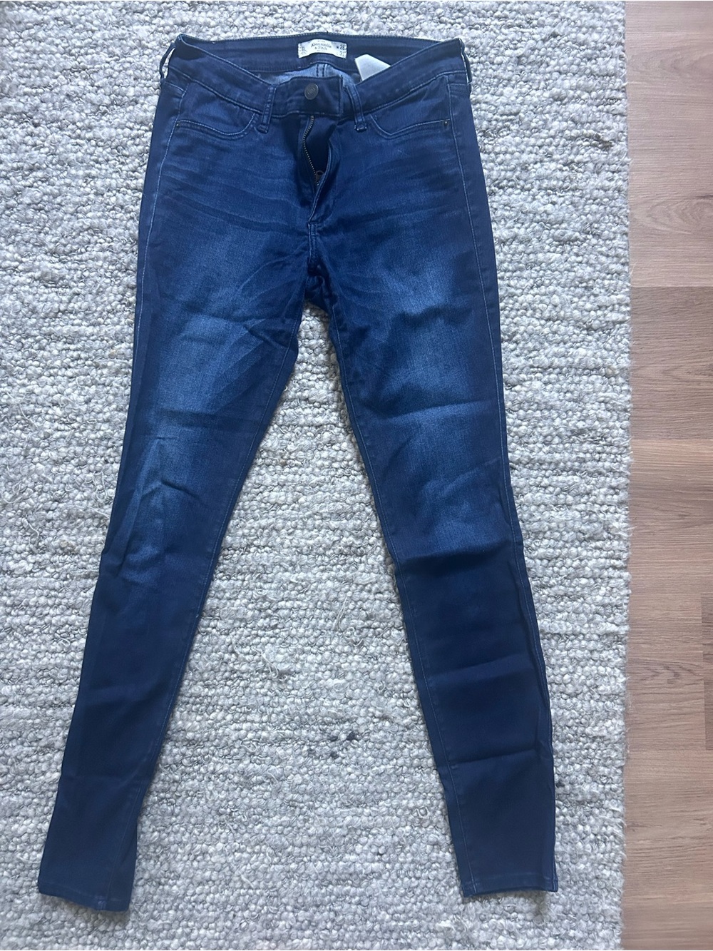 Abercrombie & Fitch Navy Stretch Skinny Jeans